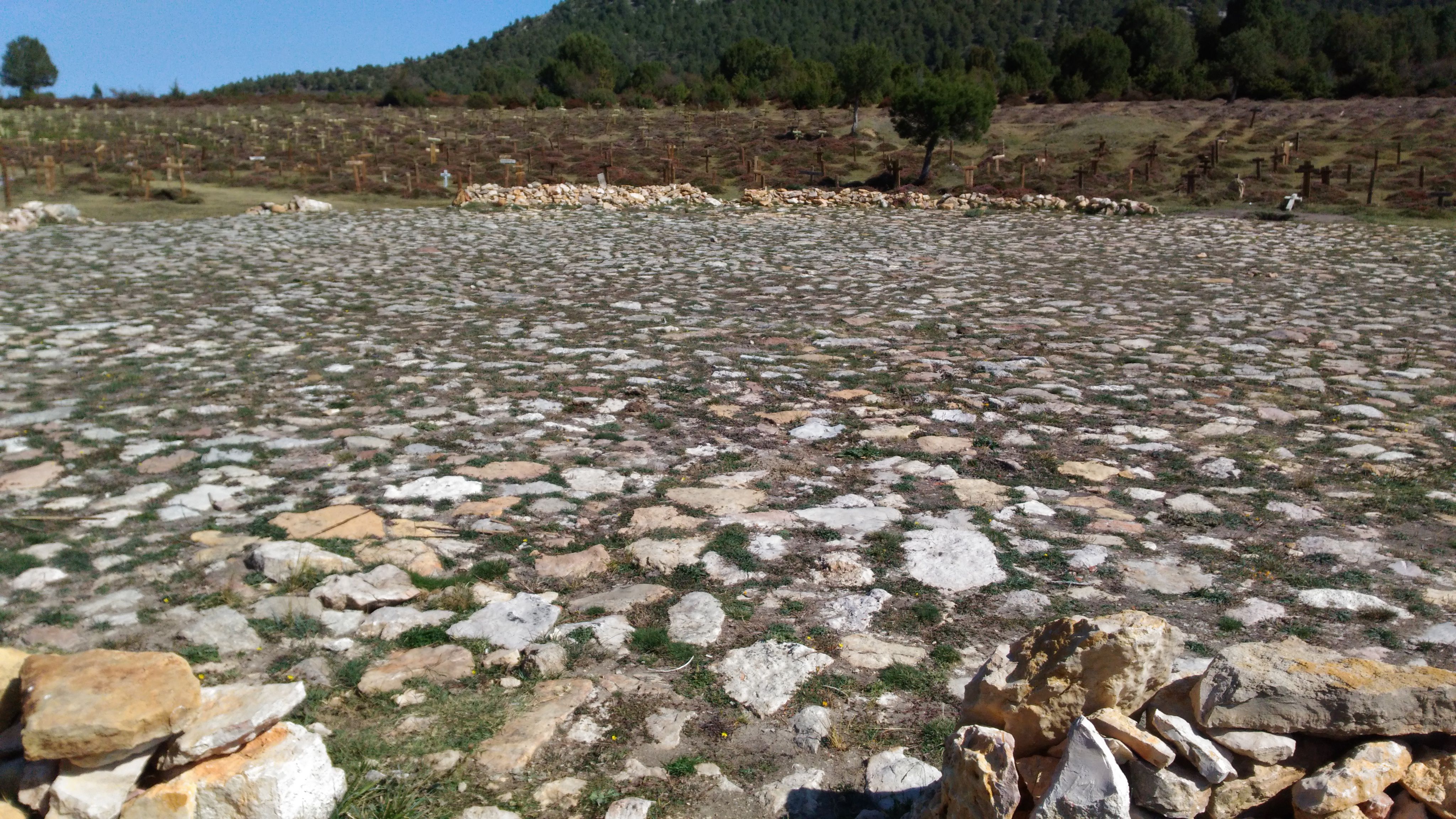 Sad Hill Mezarlığı'nın ortası