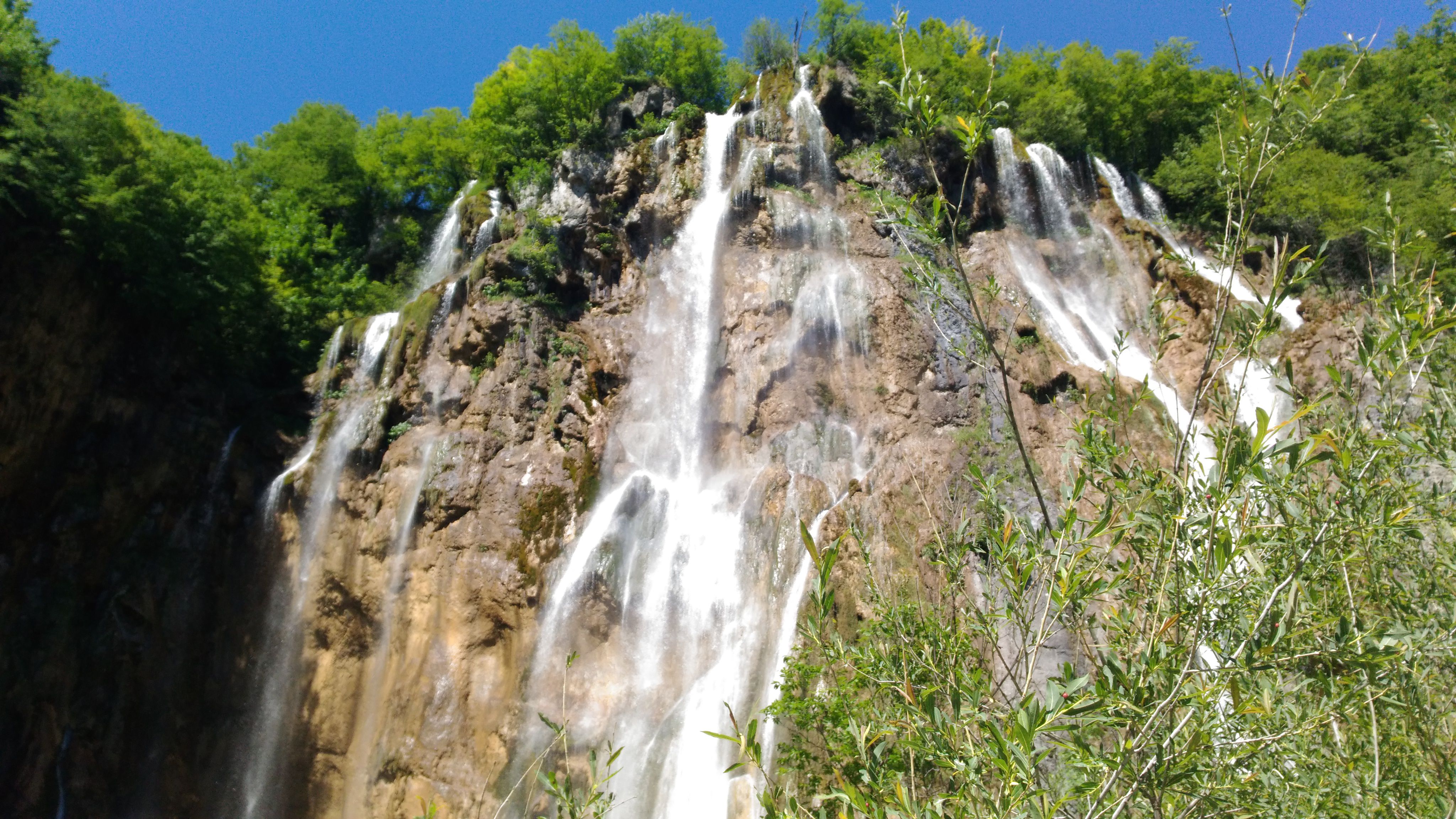 Plitvice'deki büyük şelale