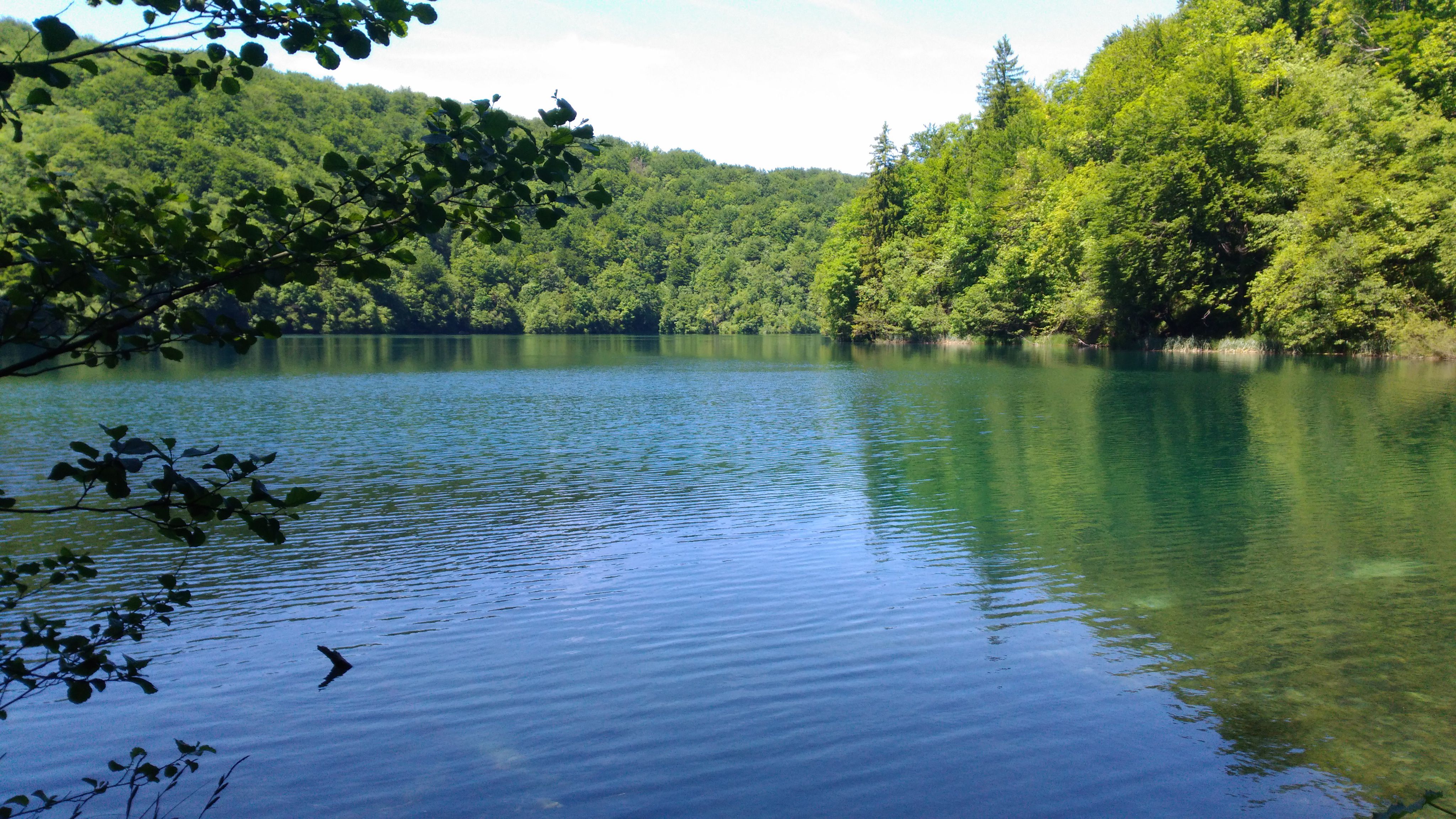 Plitvice'den bir başka göl manzarası