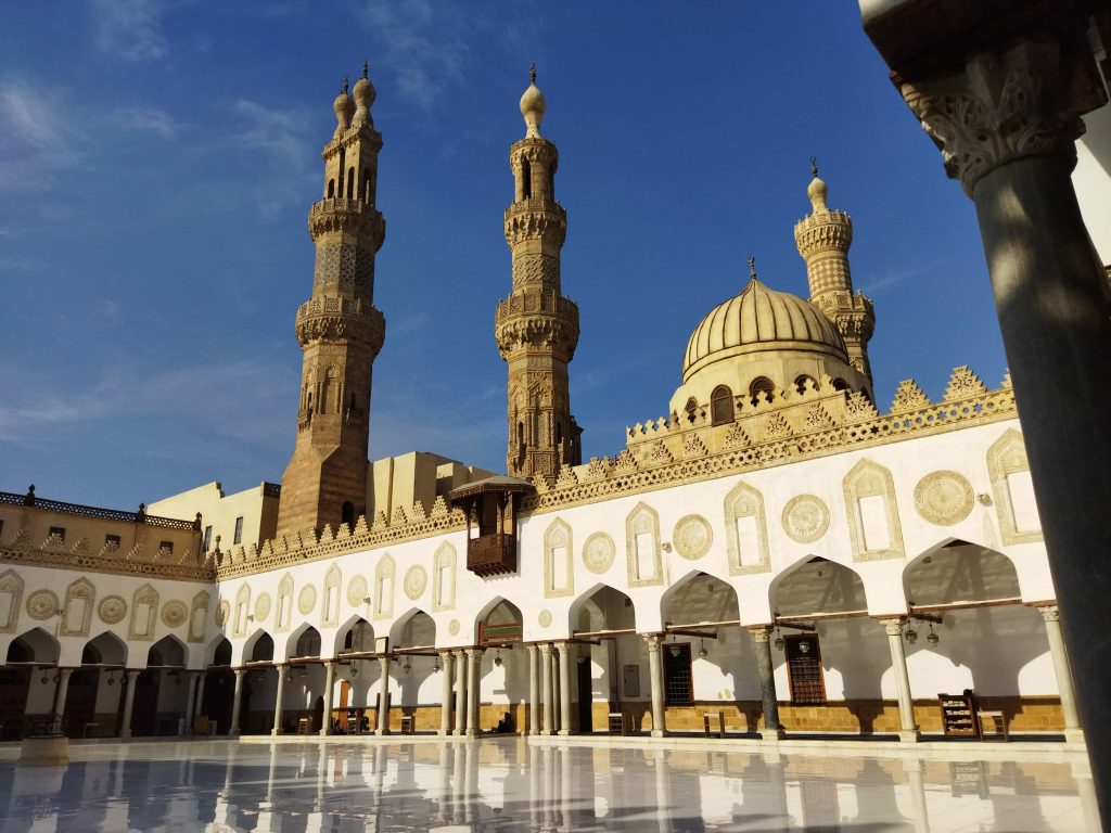 El-Ezher Camii'nin avlusu, Kahire, Mısır