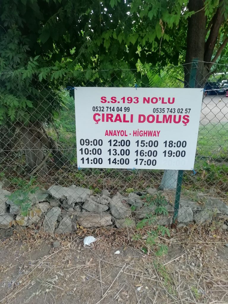 Çıralı dolmuş timetable